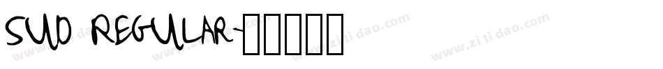 Sud Regular字体转换